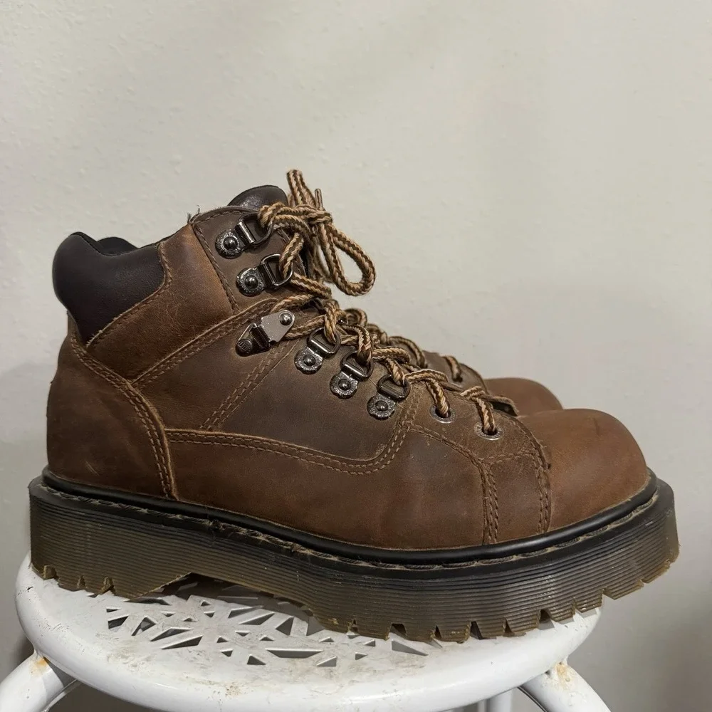 Vintage Dr Martens Boots UK Size 8 Made in England Hiking 8699 90s